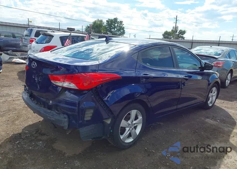 2013 Hyundai Elantra Gls from USA, damaged, VIN 5NPDH4AE0DH445567